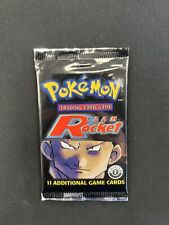 Pokemon Team Rocket 1st Edition Factory Sealed Booster Pack - Giovanni Art
