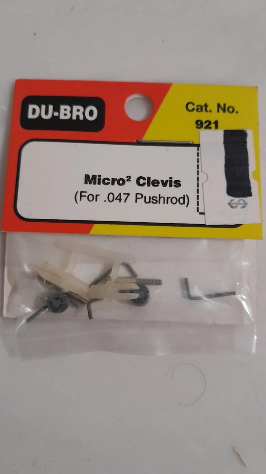 Dubro Products - Micro Clevis for .047 Pushrods 2/pkg No.921 - Image 1 of 1