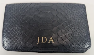 Portafoglio pieghevole GiGi New York JDA Python in pelle goffrata spedizione gratuita - Foto 1 di 6