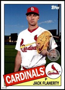 Jack Flaherty 2020 Topps 1985 35th Anniversary Series 2 5x7 #85TB-43 /49 Cardina