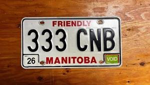 1983-1986 Generation Manitoba License Plate Licence Void Tag - Picture 1 of 2