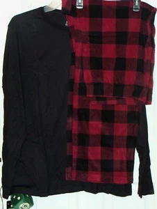 Red Plaid Long Sleeve Top Pajama Pants Lounge PJ 2 Piece Set Mens Size XL NWT - Picture 1 of 1