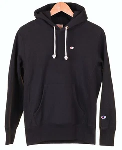 Sudadera con capucha Champion 212575 tejido inverso calentamiento azul marino algodón M - Imagen 1 de 6