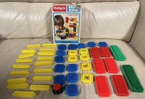 BRISTLE BLOCKS 44 Piece BUILDING TOY Original Box Vintage 1978 Playskool READ - Picture 1 of 4