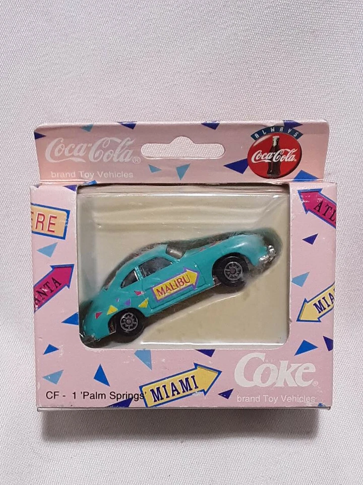 1994 EDOCAR GREEN MALIBU ATLANTA COKE COCA COLA 1/64 SCALE PORSCHE NEW IN BOX - Image 1 of 1