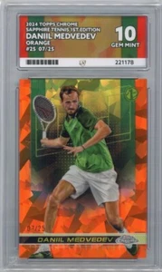 Daniil Medvedev #25 07/25 Orange - Topps Chrome Tennis Sapphire Edition - ACE 10 - Bild 1 von 3