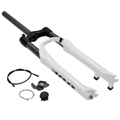SPINNER 300 24" Suspension Fork 100 mm 1 1/8" Remote Lockout , White - Image 1 of 4