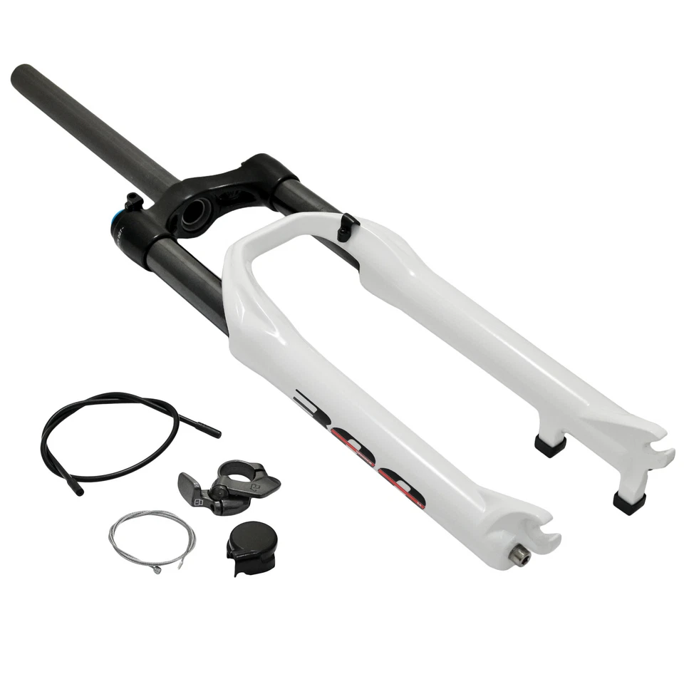 SPINNER 300 24" Suspension Fork 100 mm 1 1/8" Remote Lockout , White - Image 1 of 4