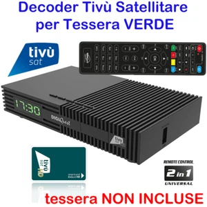 Decoder Tivusat compatibile con tessera VERDE tivù sat certificato LCN ufficiale - Foto 1 di 6