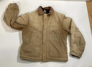 HERREN CARHARTT J02? 44-48? KORDKRAGENJACKE OHNE ETIKETT **FLECKEN/LÖCHER/GRUNGE** - Bild 1 von 17