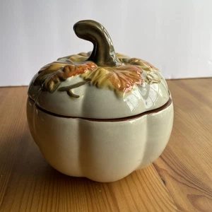 Cuenco cubierto de calabaza de otoño Pfaltzgraff nuevo en caja - Imagen 1 de 5