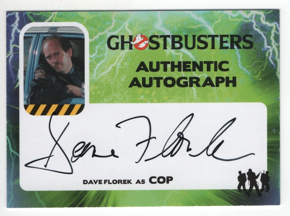 Ghostbusters autograph insert card of Dave Florek - Cop -Cryptozoic - Изображение 1 из 1