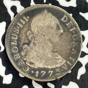 1773-Limae MJ Peru 2 Reales Lot#A9733 Silver! Scarce Assayer - Picture 1 of 2