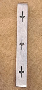 Vintage N.E. Clip de barra de corbata MCM modernista de plata de ley de Dinamarca Niels Erik - Imagen 1 de 5