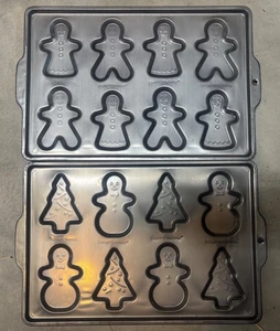 (2) Mauthaus Plätzchen Kreationen Backformen Lebkuchen Männer & Weihnachten 6 Muster - Bild 1 von 5