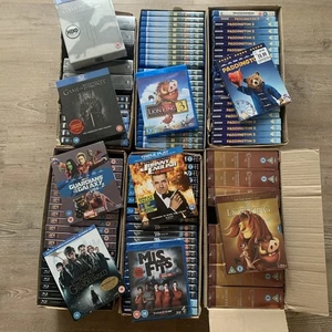 6x BOXES OF DVD  BLU-RAY WHOLESALE JOB LOT - MIXED TITLES  - BRAND NEW & SEALED - Picture 1 of 2