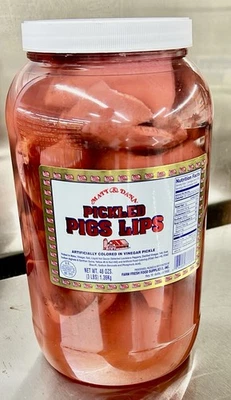 Фермерские свежие продукты питания маринованные свиньи губы 1 галлон (48 унций) готовы к употреблению - Изображение 1 из 3