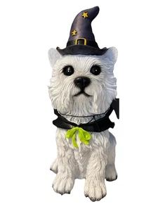 Halloween Terrier en Sombrero de Mago y Capa Realista Perro Figura 12 pulgadas NUEVO con Etiqueta - Imagen 1 de 6