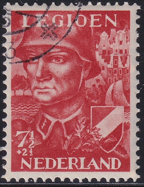 Stamp Netherland Holland Germany Sc B144 1942 WWII Legion War Occupation CTO - Image 1 of 1