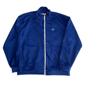 Lacoste Kids Heritage Branded Full Zip Tracksuit Jacket Blue Size 12 (SJ2984) - Picture 1 of 8