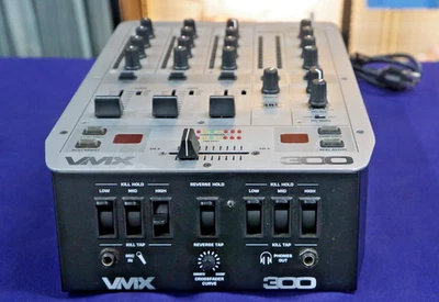 Behringer VMX300 pro 3-channel DJ mixer - Tested MISSING ONE SWITCH - image 1 of 4