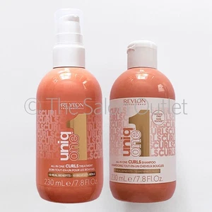 Revlon Uniq One All In One Hair Curls Shampoo 230ml & Treatment 230ml Duo - Bild 1 von 3