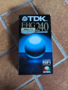 TDK-E-HG 120, VHS casete de vídeo casete vacío casete embalaje original ¡Nuevo soldado! - Imagen 1 de 2