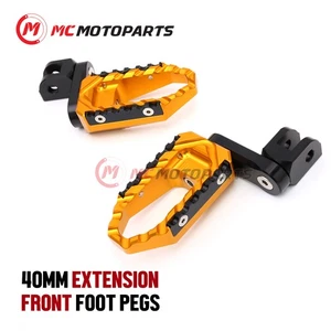 For BMW K1300R / S 2009-2015 1.5in Rider Front Wide Touring Foot Pegs - Picture 1 of 9
