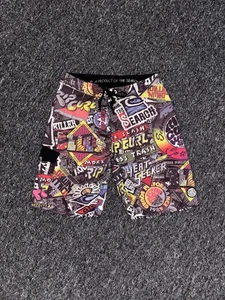 Vintage Ripcurl Y2K Surf Swim Board Graphic Shorts Trunks Graffiti Print Size 28 - Picture 1 of 9