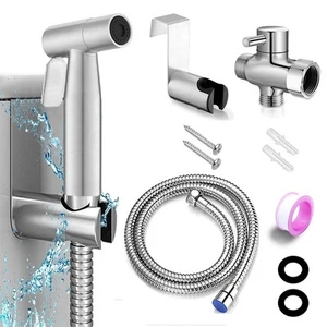 Handheld Bidet Sprayer for Toilet, Adjustable Stainless Steel Bathroom Bidet ... - Picture 1 of 7