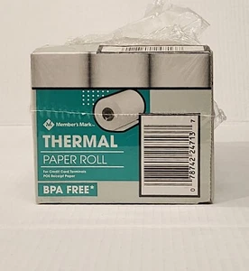 Thermo Bon Papier Rollen Mitglieder Markierung 2 1/4" x 85', 22 Rollen - Bild 1 von 5