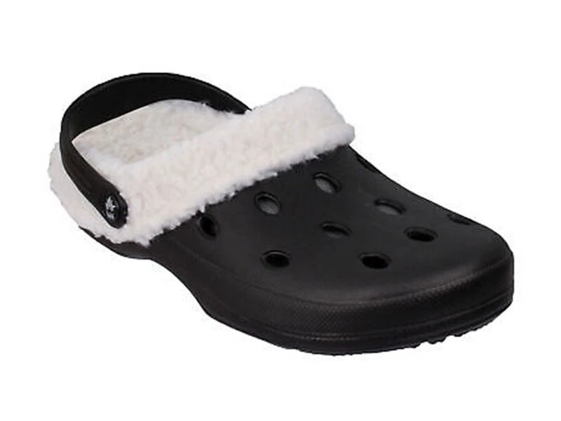 1 Paar Loki Grizzly Clog Schwarz Größe 44 Winterclog Clog mit Fell (BT-LO100-44)