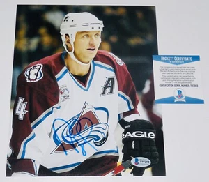 ROB BLAKE AUTOGRAPHED 8X10 COLOR PHOTO (COLORADO AVALANCHE) - BECKETT COA! - Picture 1 of 1