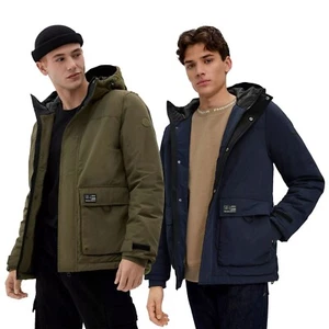 Q/S by s.Oliver Männer Jacke mit Kapuze Parka warm gesteppt Taschen Bündchen - Bild 1 von 15