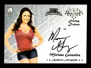 MIRIAM GONZALEZ 2015 SCALDABANCO BEST OF BENCH WARMER DAIZY DUKEZ AUTO 5/5 - Foto 1 di 2