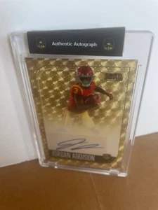 2022 Super Products The Bar 1st Ever JORDAN ADDISON 1/1 CARTA AUTO ORO - Foto 1 di 3
