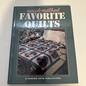 Quick-Method Favorite Quilts Leisure Arts 1995 17 Quilt Patterns w/ Templates - Picture 1 of 6