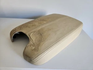 2008-12 Honda Crosstour AccordLeather Center Console Lid Armrest Cover Beige Tan - Picture 1 of 4