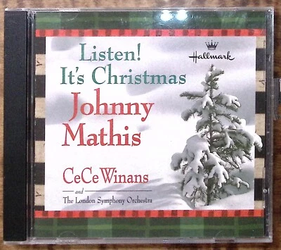 JOHNNY MATHIS CECE WINANS LISTEN! IT'S CHRISTMAS HALLMARK LONDON SYMPHONY CD2943 - Image 1 of 4