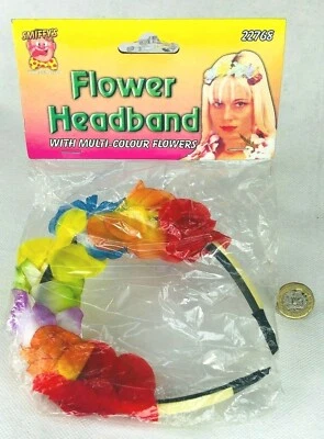 Diadema Flor Hibisco Hawaiano Floral Vestido Elegante Imitación Hula Bailarina Smiffy Foto 1 de 4