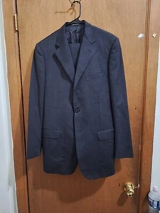  Corneliani Extra Fine Virgin Wool Suit 3 Button Men's Sz 42L Grey - Picture 1 of 7