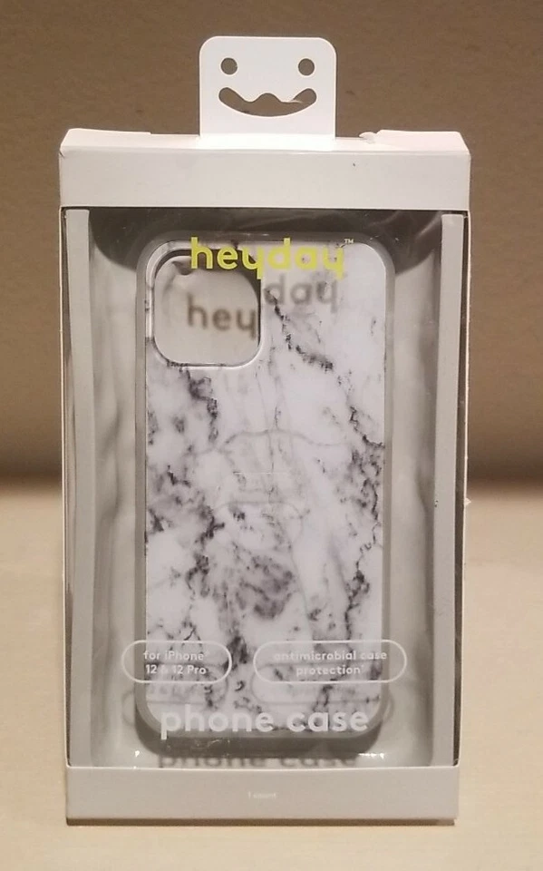 Funda de teléfono antimicrobiana Heyday para iPhone 12 / 12 Pro - mármol Foto 1 de 1