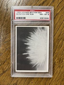 1964 Donruss Voyage To The Bottom Of The Sea #36 Scratch One Sub PSA 8 NM-MT