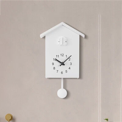 Reloj de cuco de diseño moderno Voces de pájaros Llamar Cuarzo Relojes de pared Hogar Oficina Decoración Foto 1 de 4