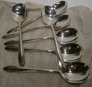 1 cuchara de sopa crema de plata esterlina de primavera duradera Onedia 6 1/2" sin mono limpio - Imagen 1 de 1