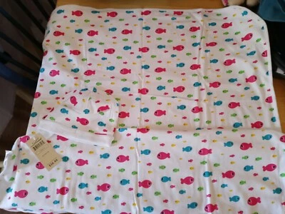 Leveret婴儿鱼帽和浴缸/毯子套装/全新带标签/尺寸0-6个月 — 第 1/4 张图片