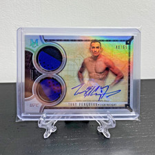 2018 UFC TOPPS Museum Collection TONY FERGUSON Double Relic Auto /65 AUTO, MINT!