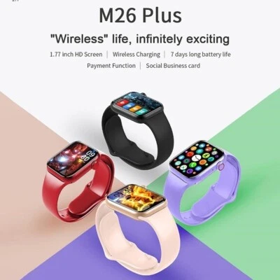 M26 Plus Smart Watch - Red - Image 1 of 4
