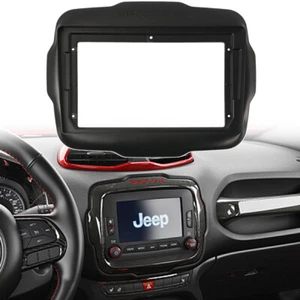 Radio estéreo para automóvil Jeep Renegade 2016-2020 borde doble marco 2 Din - Imagen 1 de 3