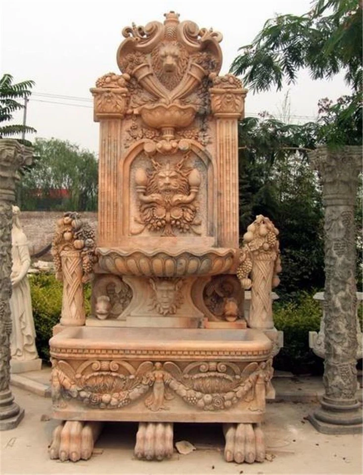 INCREDIBLE WORLD CLASS HAND CARVED MARBLE FIGURAL CHERUB ESTATE FOUNTAIN FNT117 - Image 1 of 1